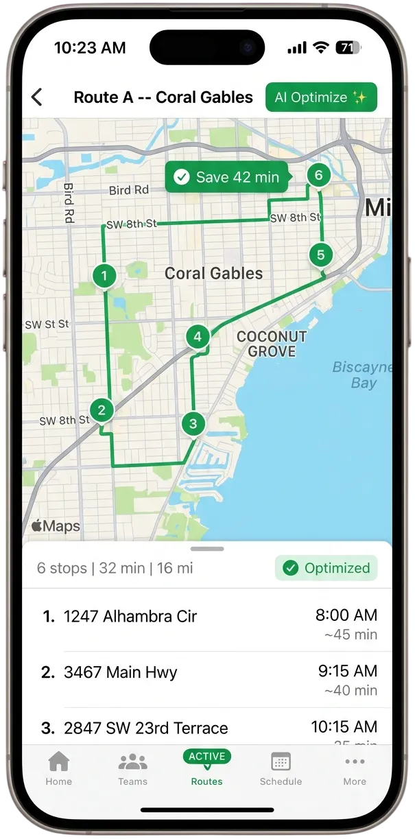 Route optimization